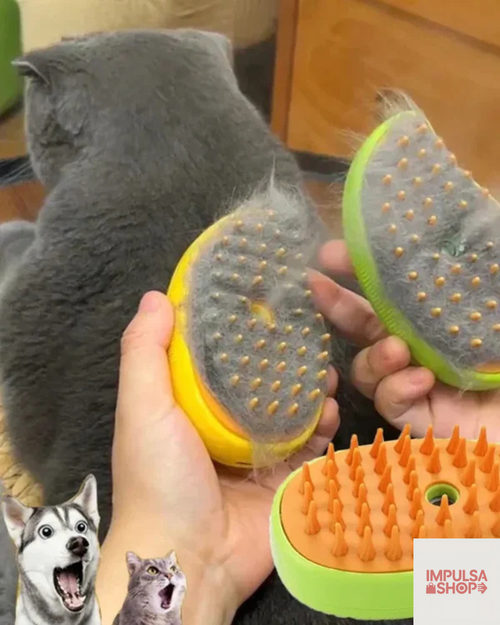Cepillo de Vapor 3 en 1 para Mascotas